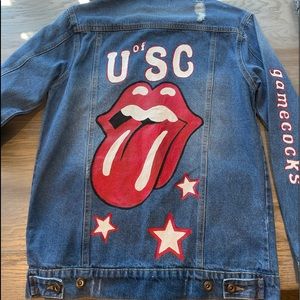 Clap Back Hand Painted UofSC Denim Jacket